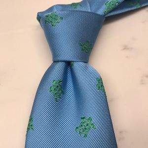 Lilly Pulitzer Blue Green Turtle Necktie Tie